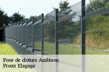 Pose de cloture  ambleon-01300 Proux Elagage