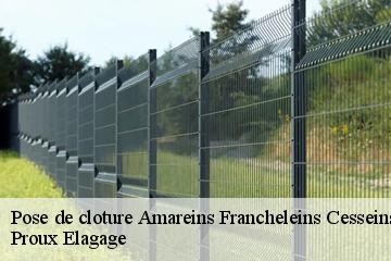 Pose de cloture  amareins-francheleins-cesseins-01090 Pierrot Elagage